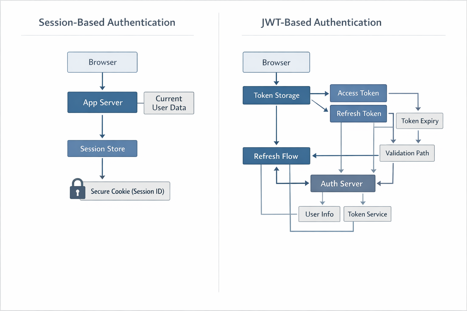 Session vs JWT comparison